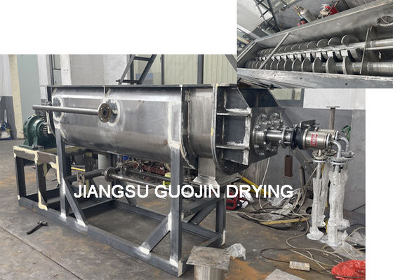 Yatay 5-20rpm Döner Hızlı Bıçak Kürek Vakumlu Kurutma Makinesi