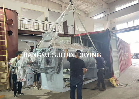 120-150C çalışma sıcaklığı ile verimli 20KW sürekli kürek kurutma makinesi