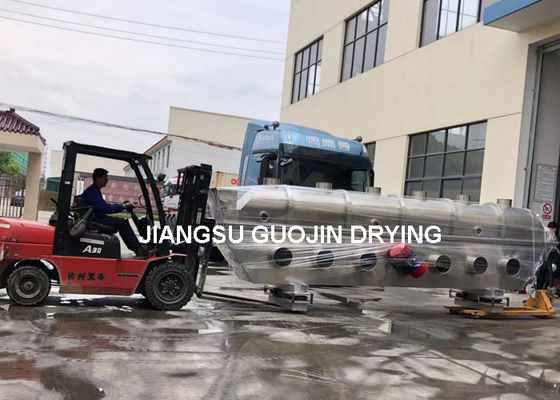 Paslanmaz çelik tuz kurutma makinesi çoklu malzemeler için yatak kurutma makinesi YZS75-6 titreşimli motor 5.5x2kw Güç