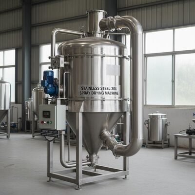 Paslanmaz Çelik 304 Sprey Kurutma Makinesi Maksimum Sprey Çapı 4700mm Çıkış Sıcaklığı 80 ila 90 Derece Nem Giderme İçin Uygun