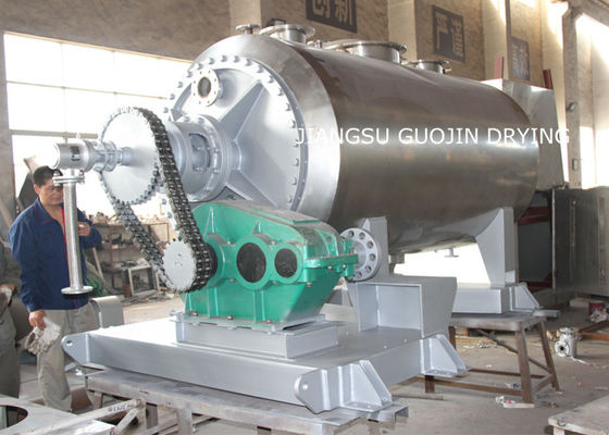 Sıvı Form Malzemeleri İçin 10rpm Döner Tırmık Vakumlu Kürek Kurutucu 5.5KW