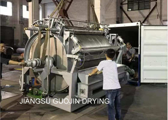 Gıda İşleme İçin 2.2KW 50kg / h Döner Çift Tamburlu Kurutucu