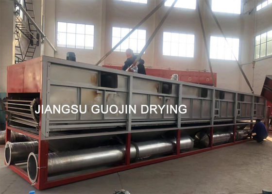 Biber için Konveyör Hasır Bant Sıcak Hava Kurutma Makinesi Tek Katmanlı 2x10 Metre