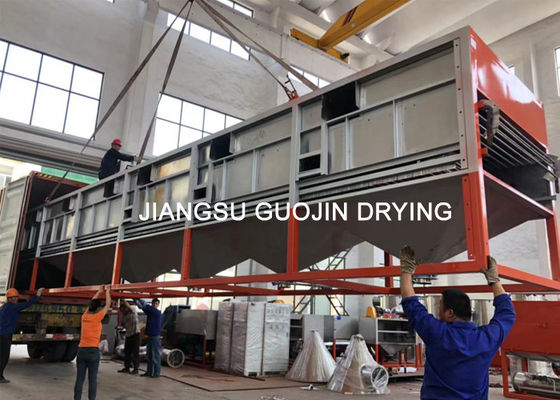 Meyve Sebze Kurutulmuş Tünel Konveyör Hasır Bantlı Kurutucu 2x10 Metre