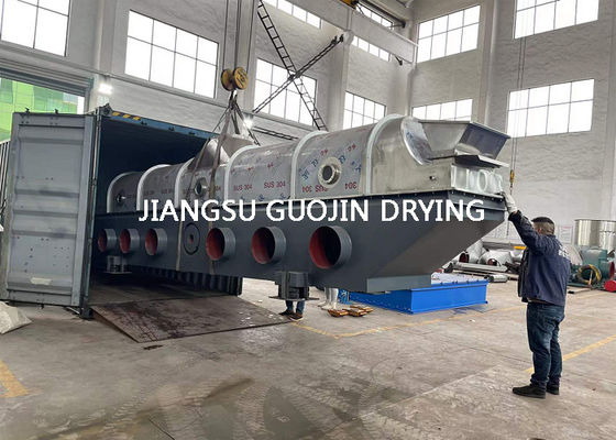 Sürekli Pirinç Kepeği Kurutma Akışkan Yataklı Ekipman 7.5M Uzunluk Gıda Sanayi