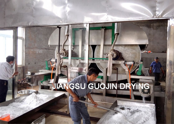 Mor Patates için Gıda Kazıyıcı Çift Tamburlu Kurutucu 1.5M Çap