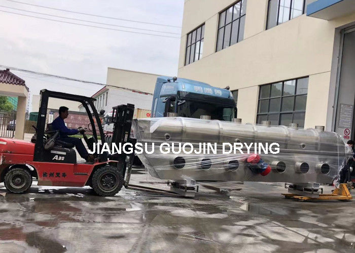 Paslanmaz çelik tuz kurutma makinesi çoklu malzemeler için yatak kurutma makinesi YZS75-6 titreşimli motor 5.5x2kw Güç