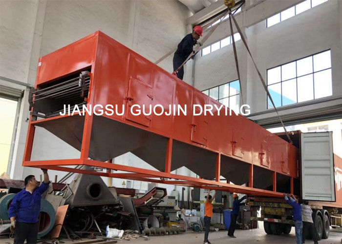 Meyve Hindistan Cevizi için Tünel Konveyör Hasır Bant Sıcak Hava Kurutma Makinesi 2x12 Metre